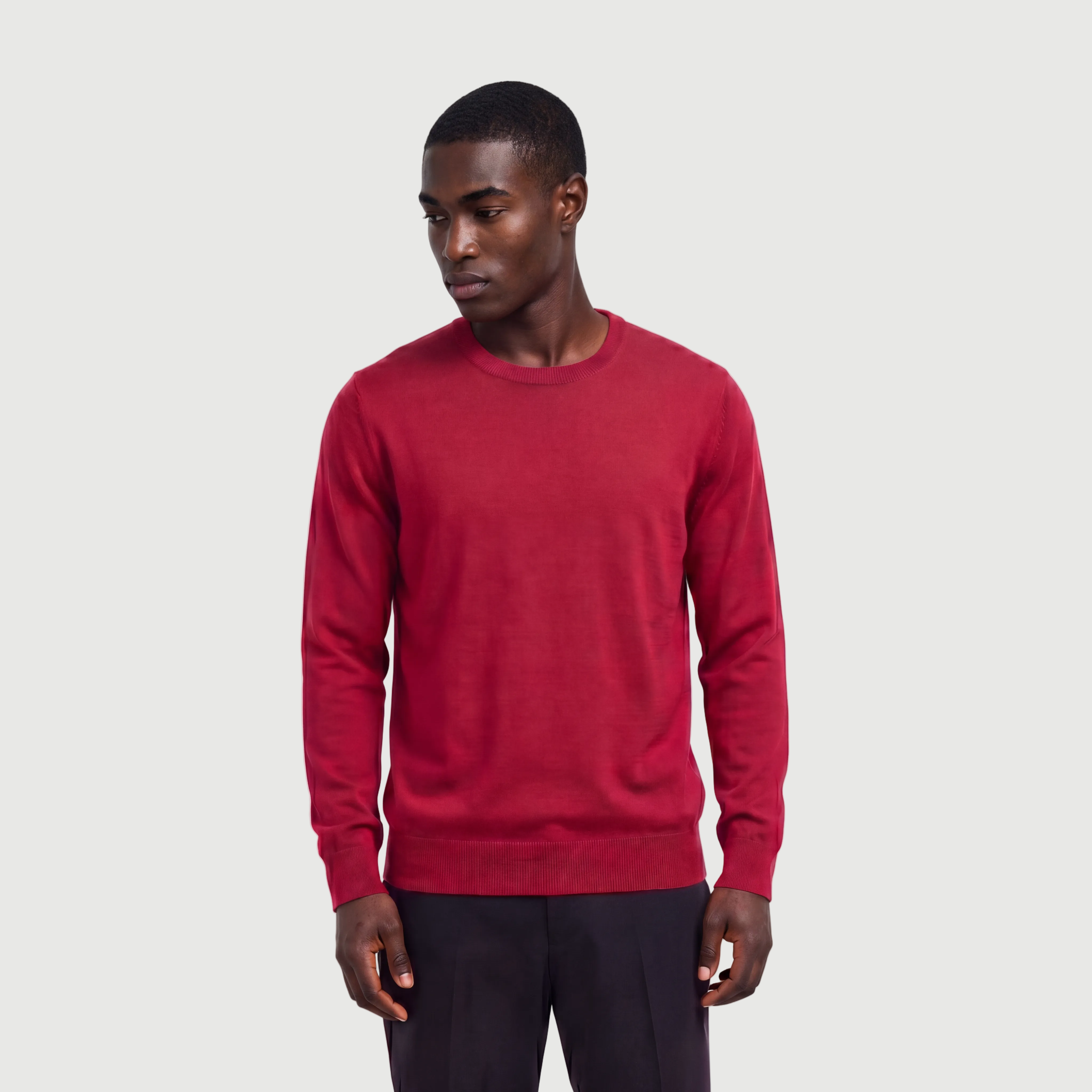 Crew Neck Pepper Red