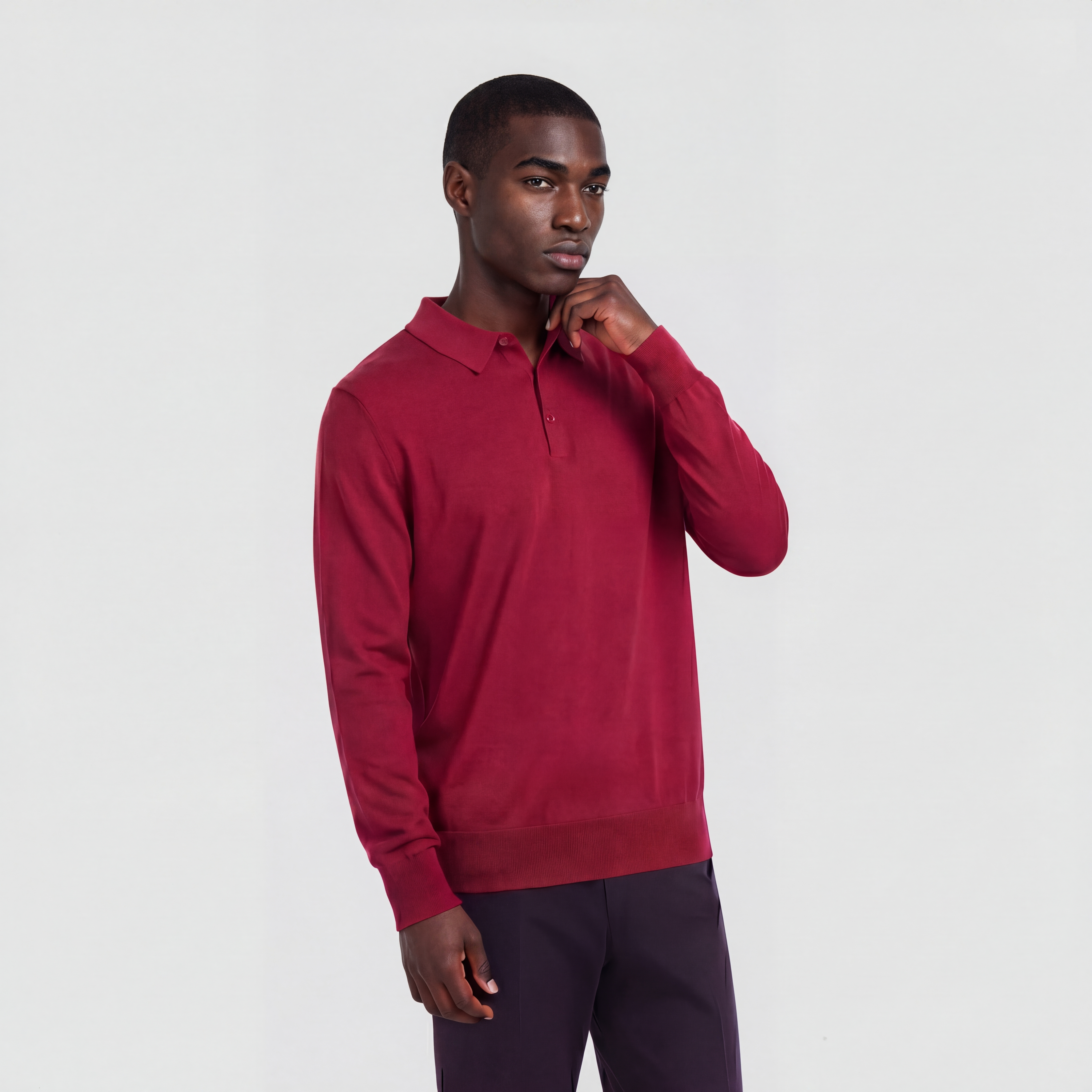 Polo Long Sleeve Pepper Red