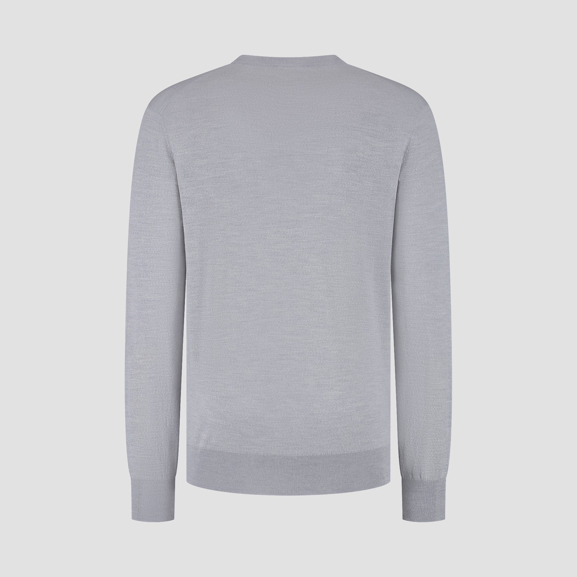 Crew Neck 100% Merino - Moonstone Grey