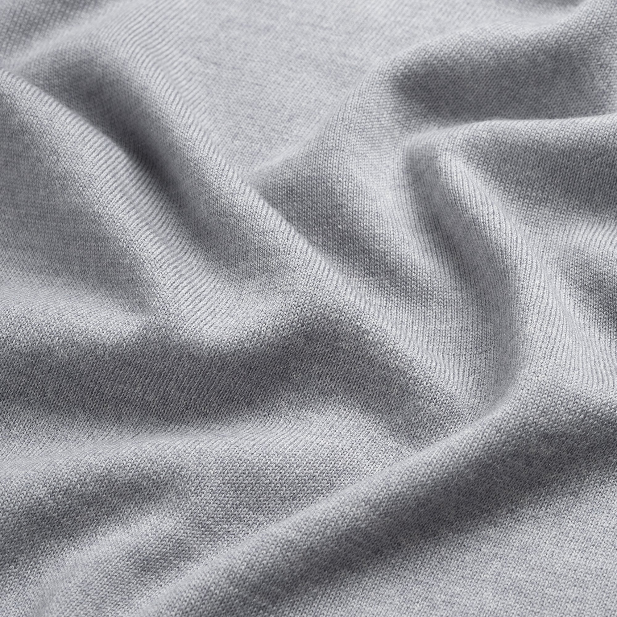 Crew Neck 100% Merino - Moonstone Grey