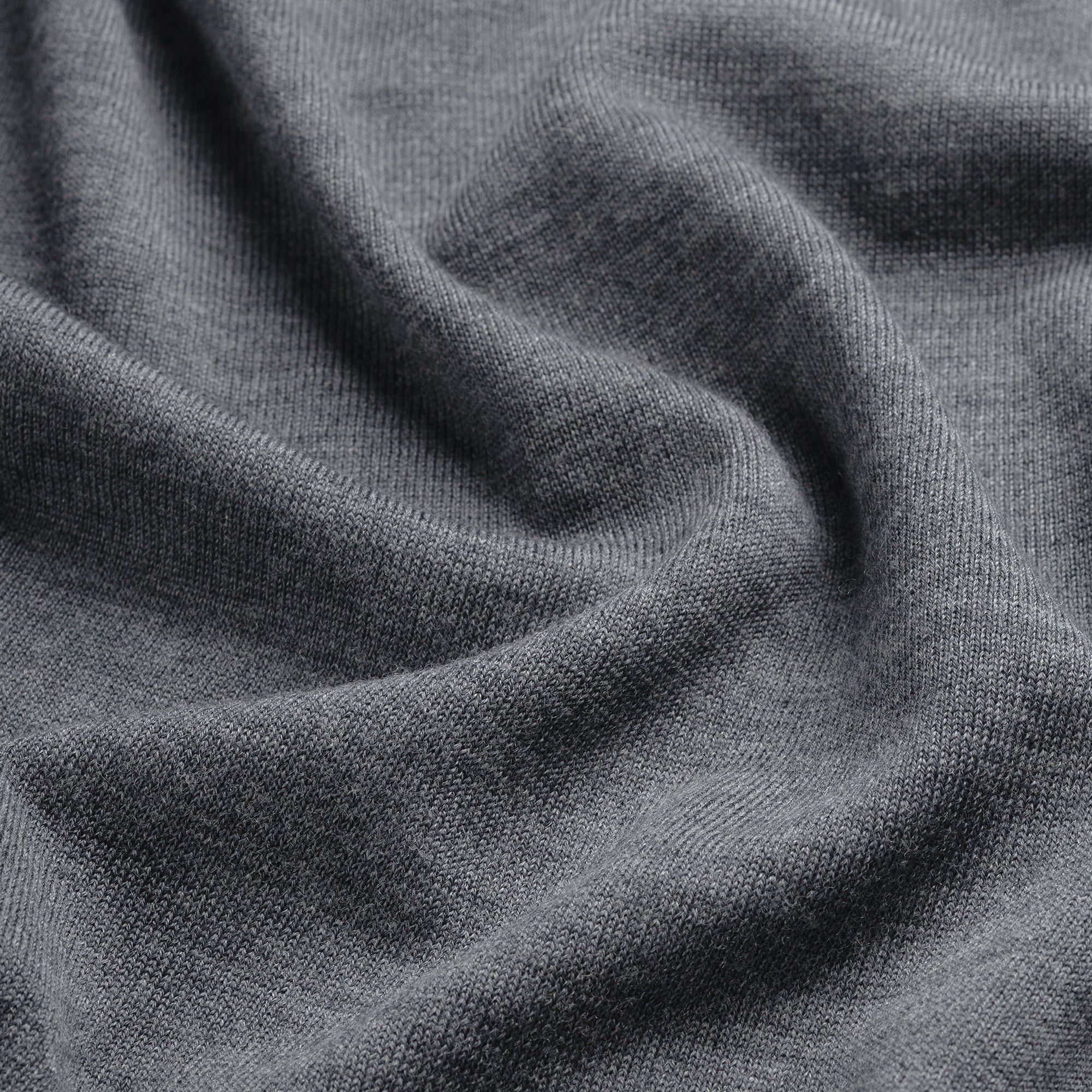 Crew Neck 100% Merino - Storm Grey