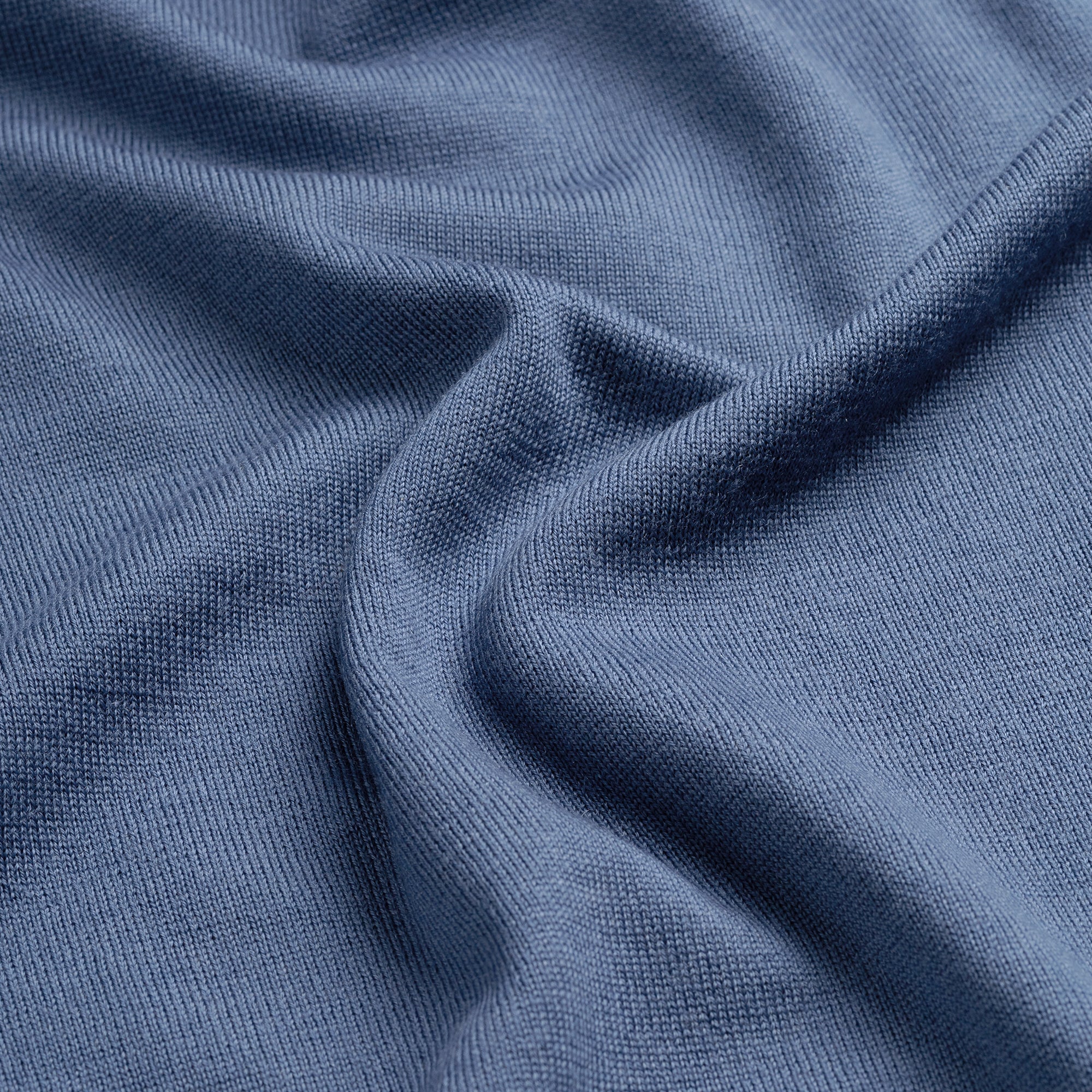 Crew Neck 100% Merino - Pacific Blue