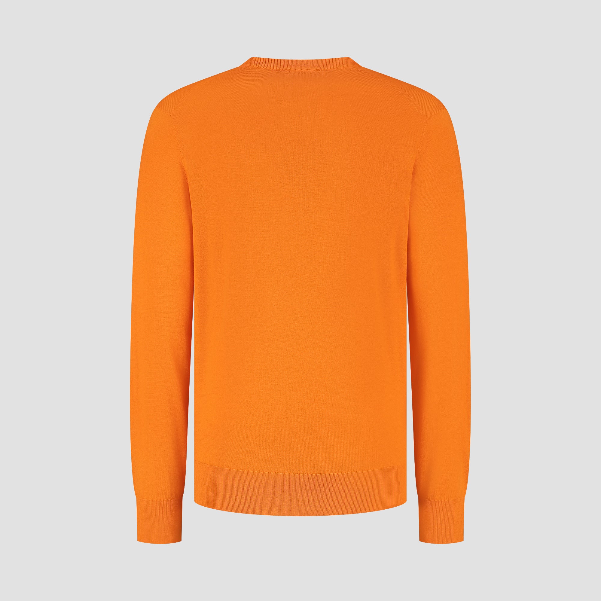 Crew Neck 100% Merino - Curcuma Orange