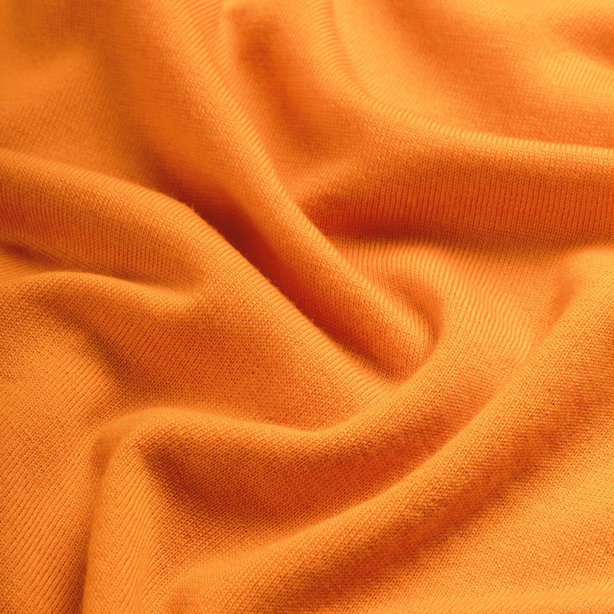 Crew Neck 100% Merino - Curcuma Orange