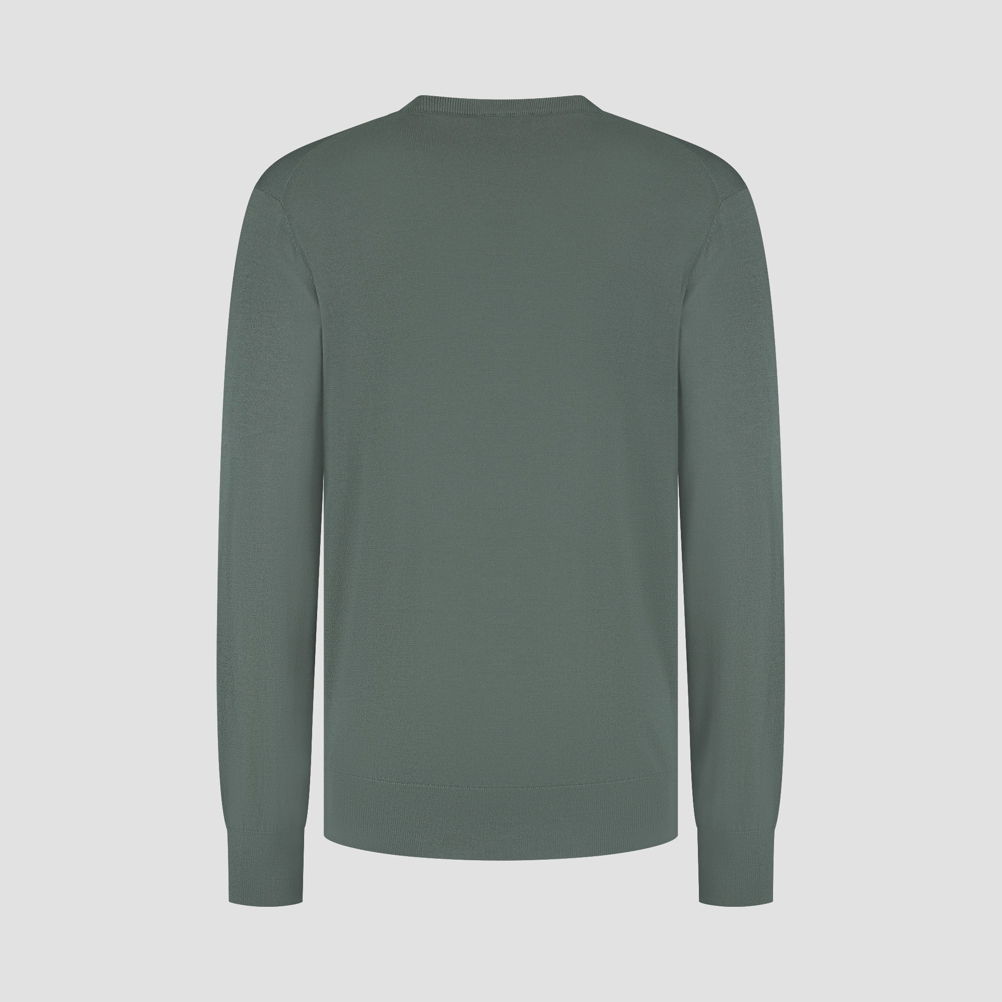 Crew Neck 100% Merino - Fernstone Green