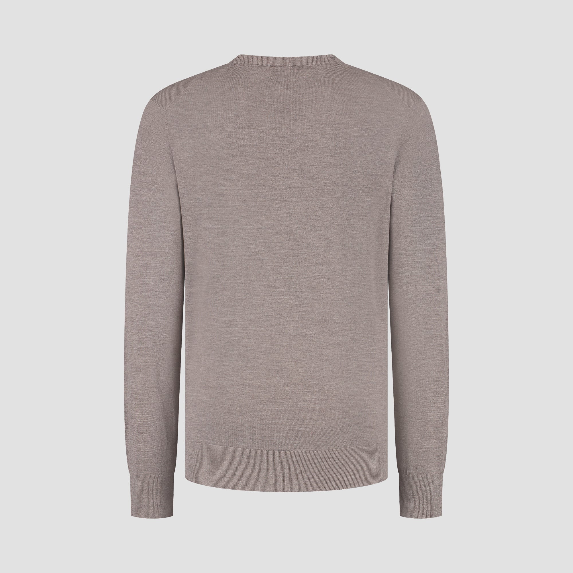 Crew Neck 100% Merino - Oak Brown