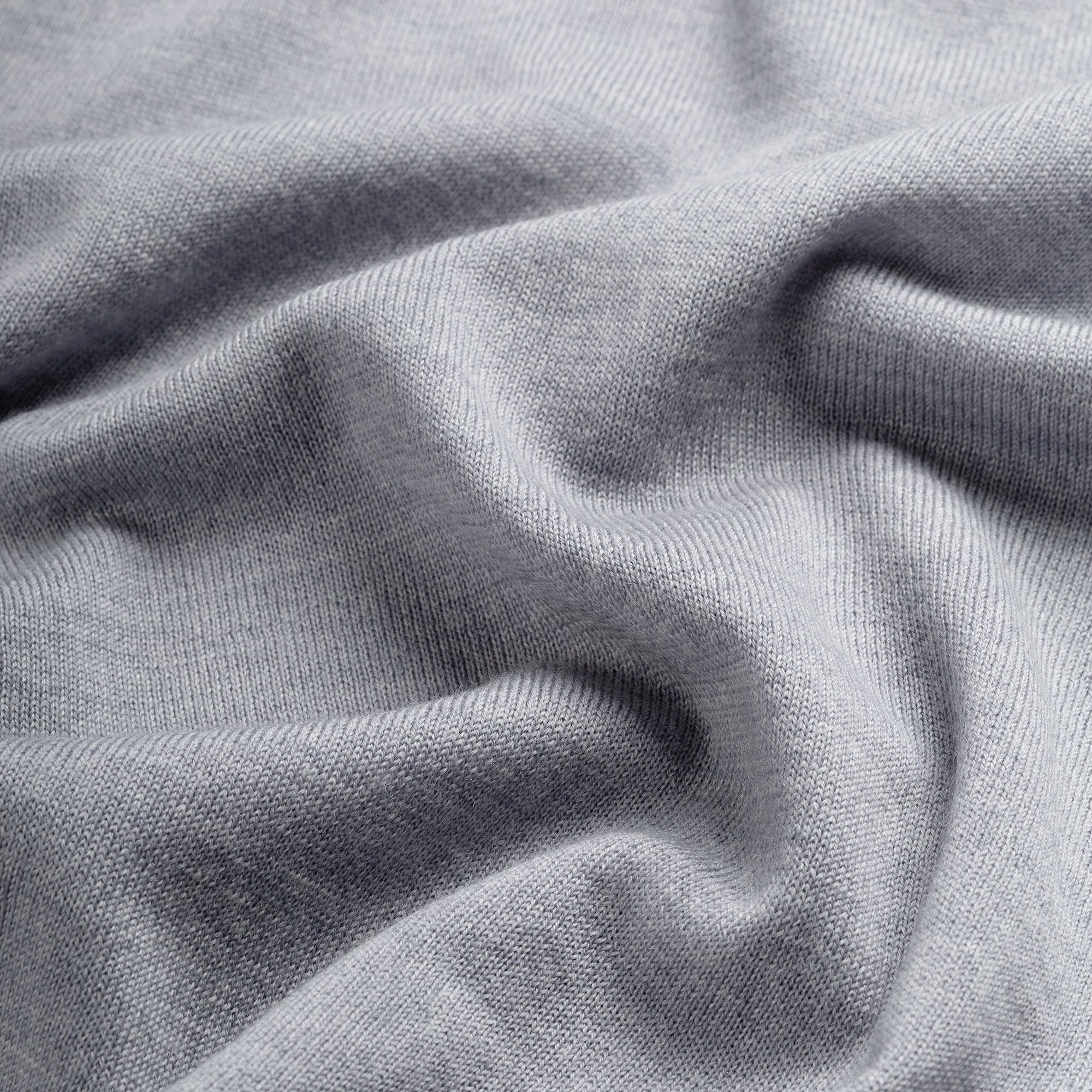 Polo Long Sleeve 100% Merino - Moonstone Grey