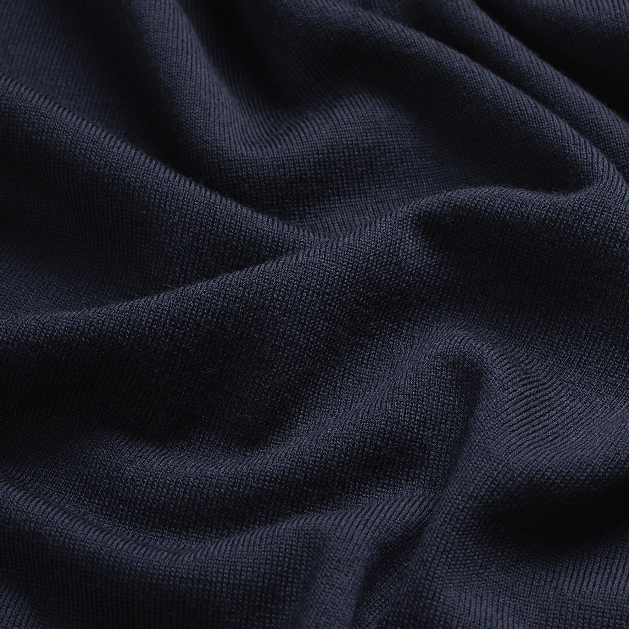 Polo Long Sleeve 100% Merino - Navy Blue