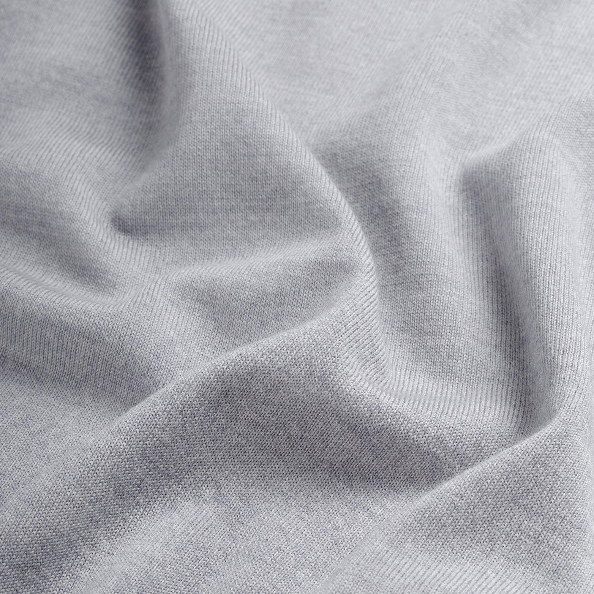V Neck 100% Merino - Moonstone Grey