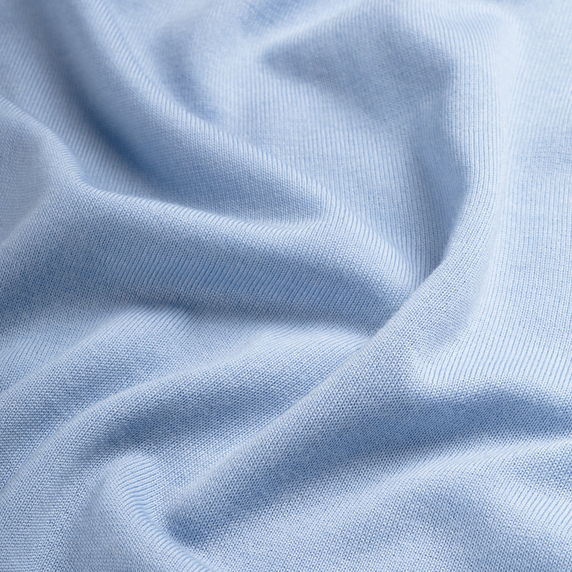 V Neck 100% Merino - Alpine Blue