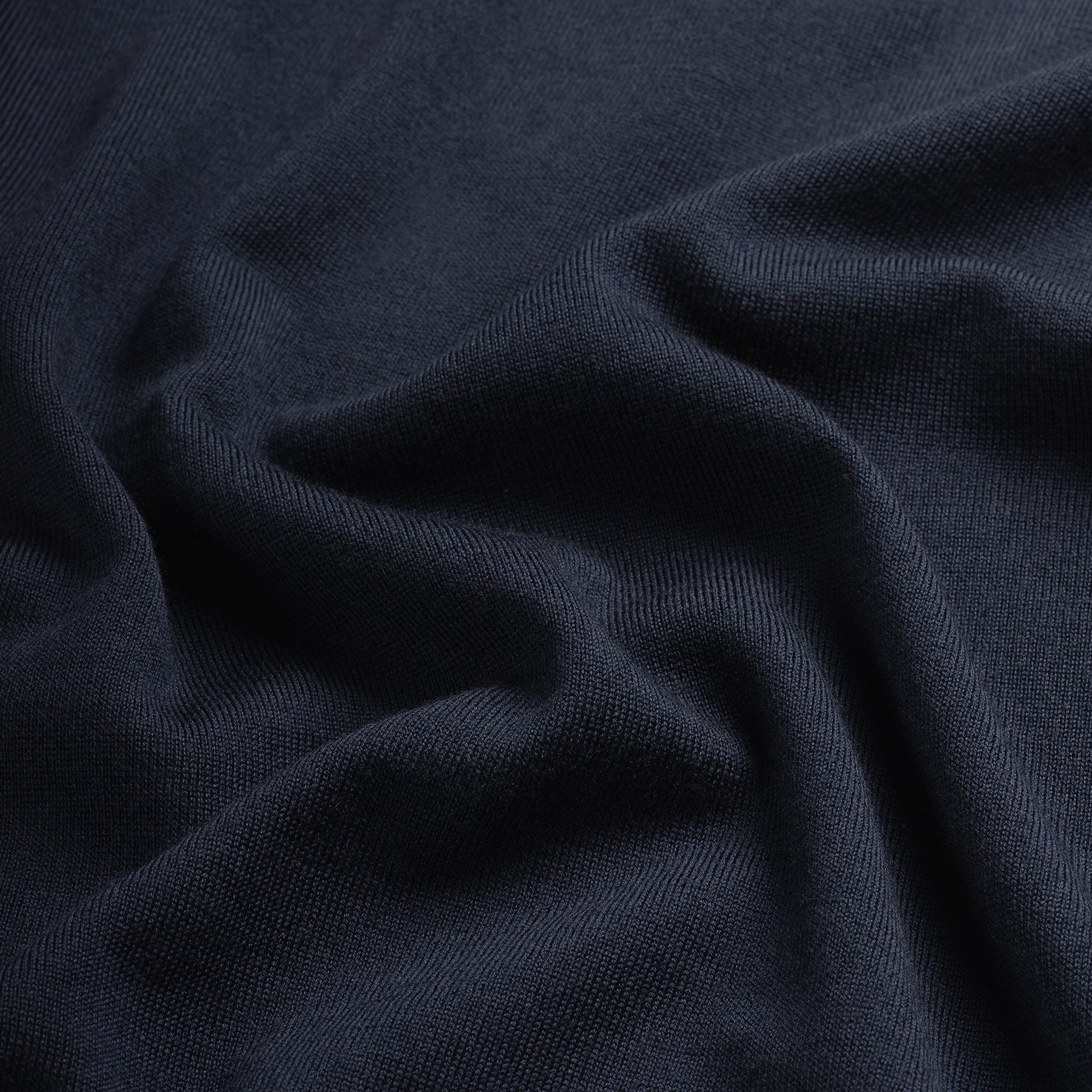 Zip Up 100% Merino- Navy Blue