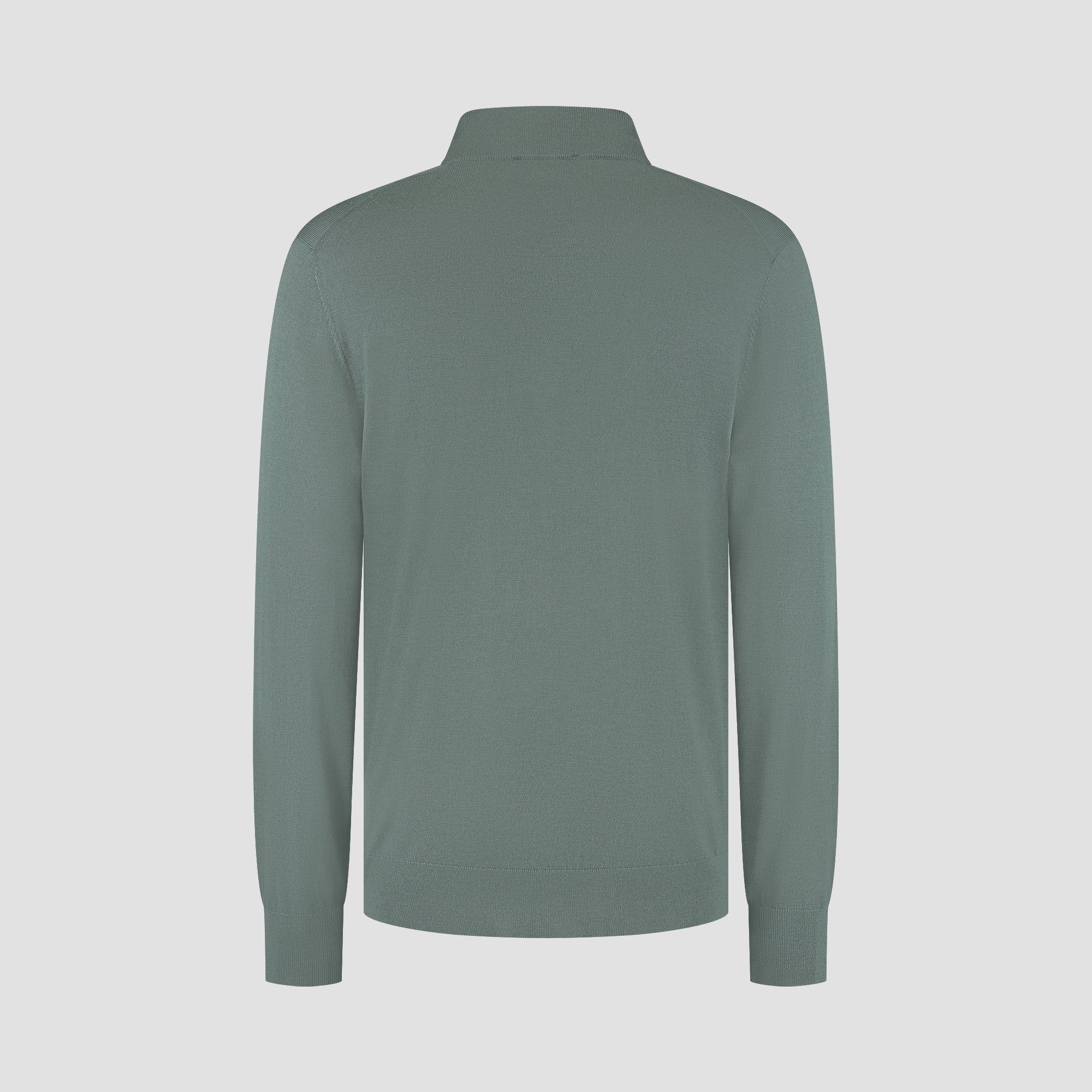 Zip Up 100% Merino - Fernstone green