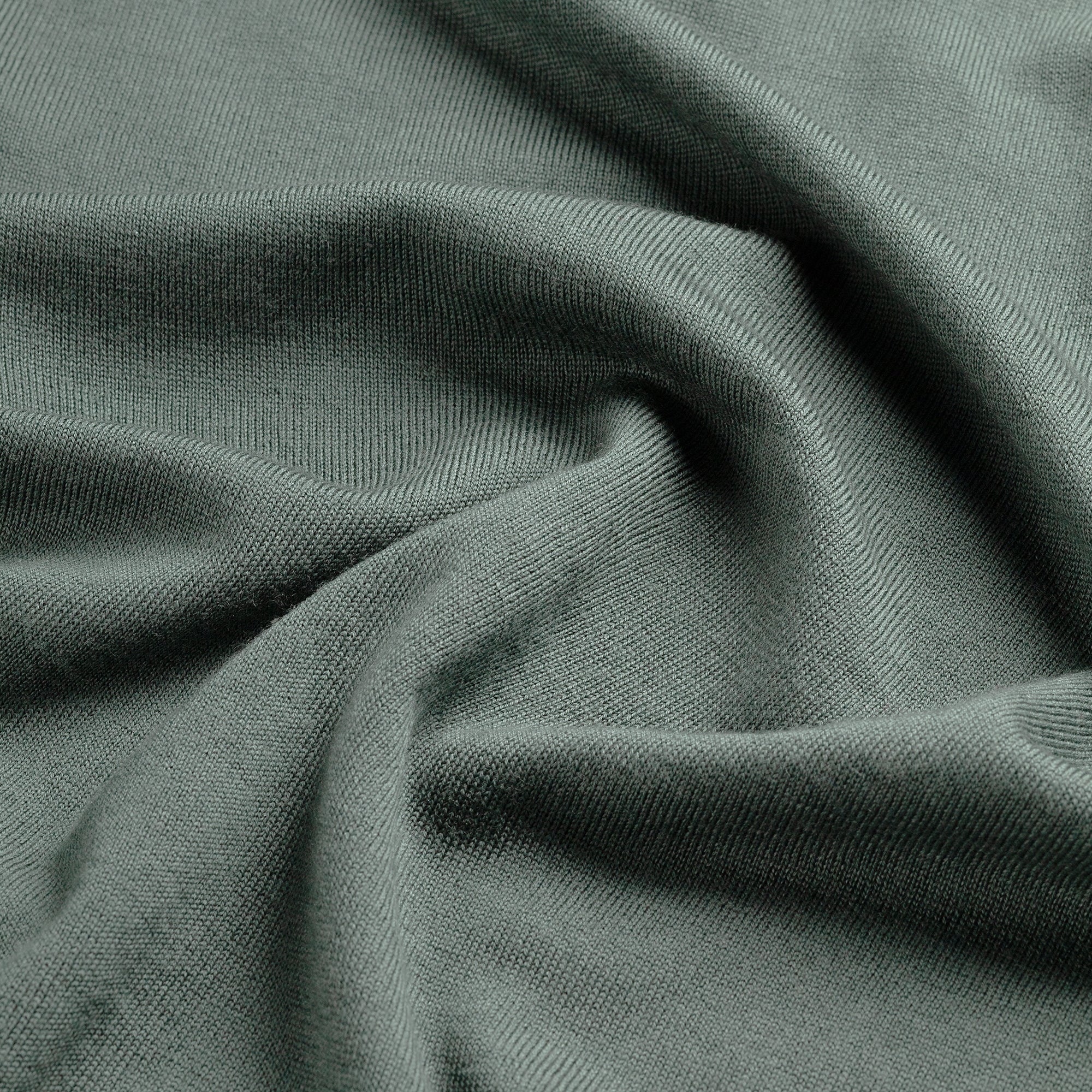 Zip Up 100% Merino - Fernstone green