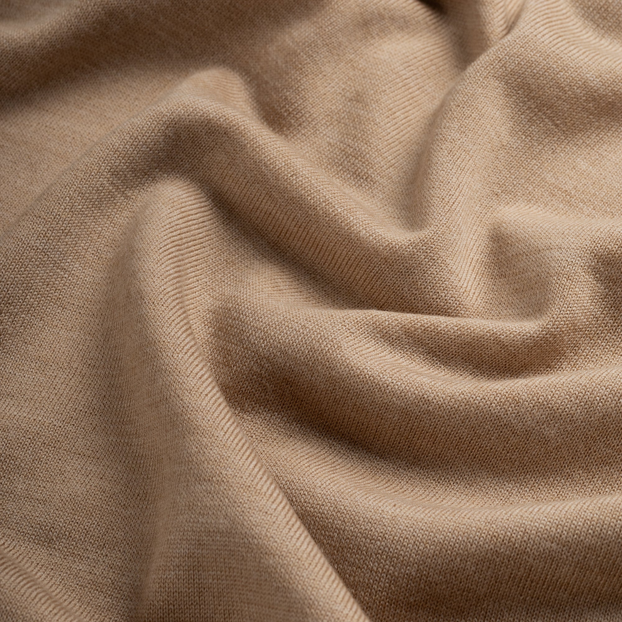Zip Up 100% Merino - Sahara Sand