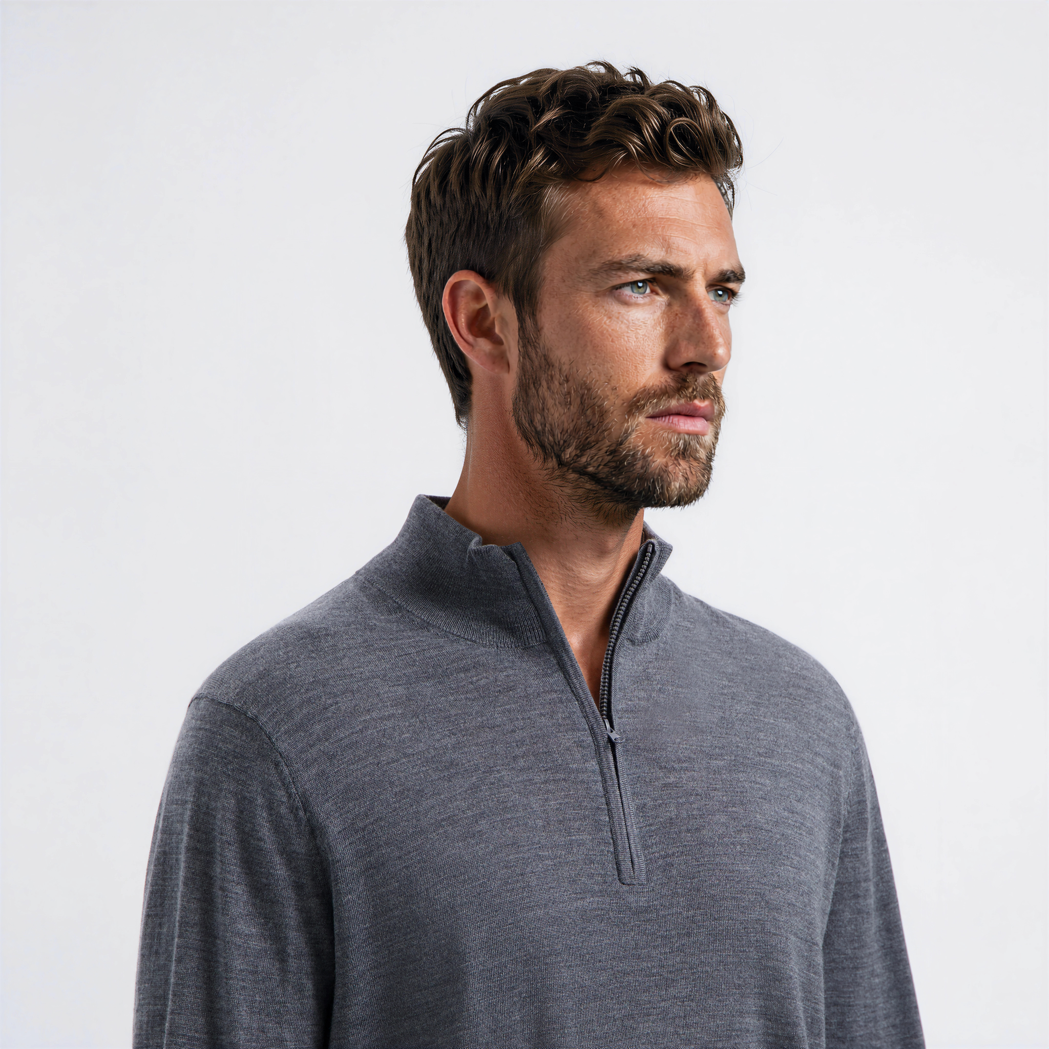Zip Up Storm Grey