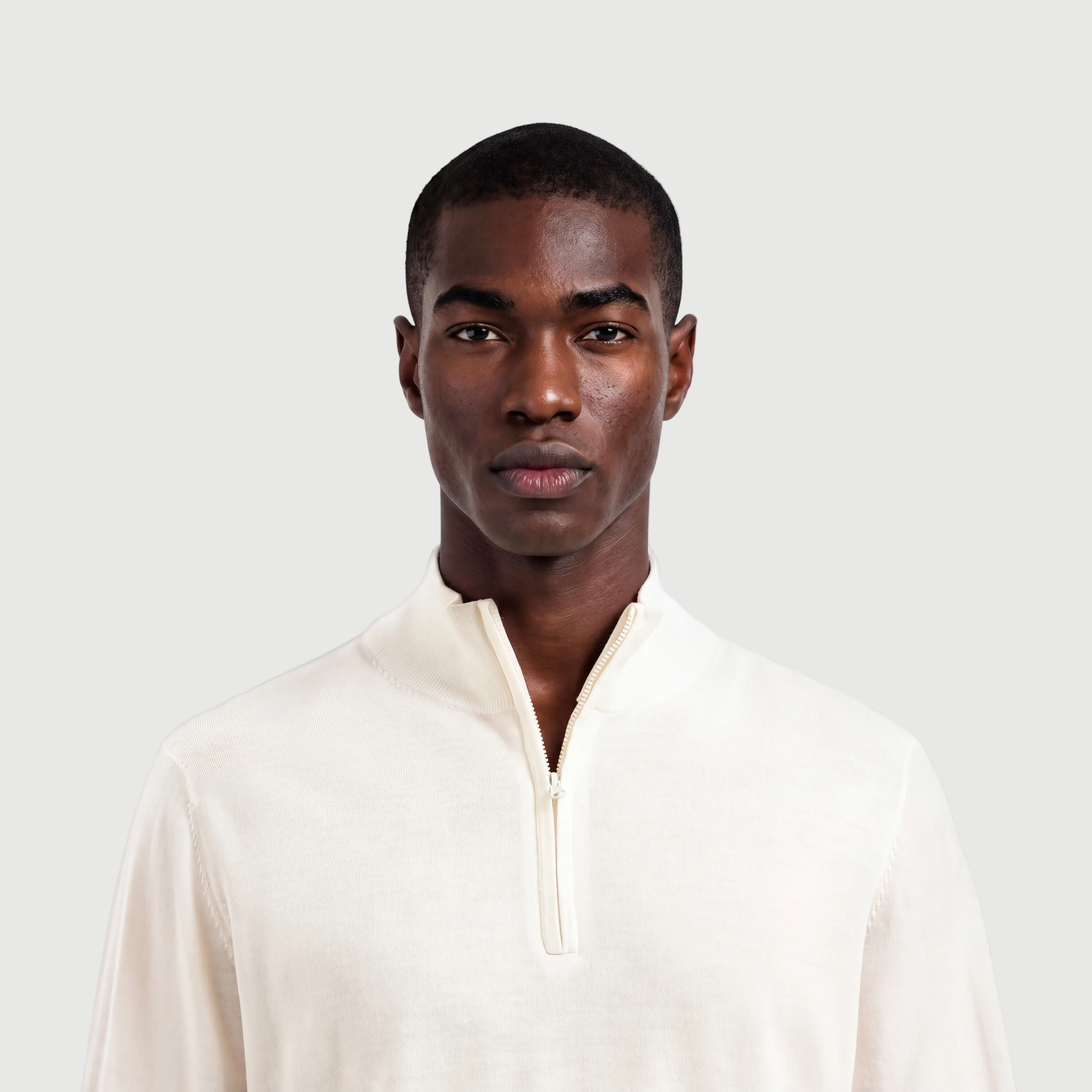 Zip Up Seashell White