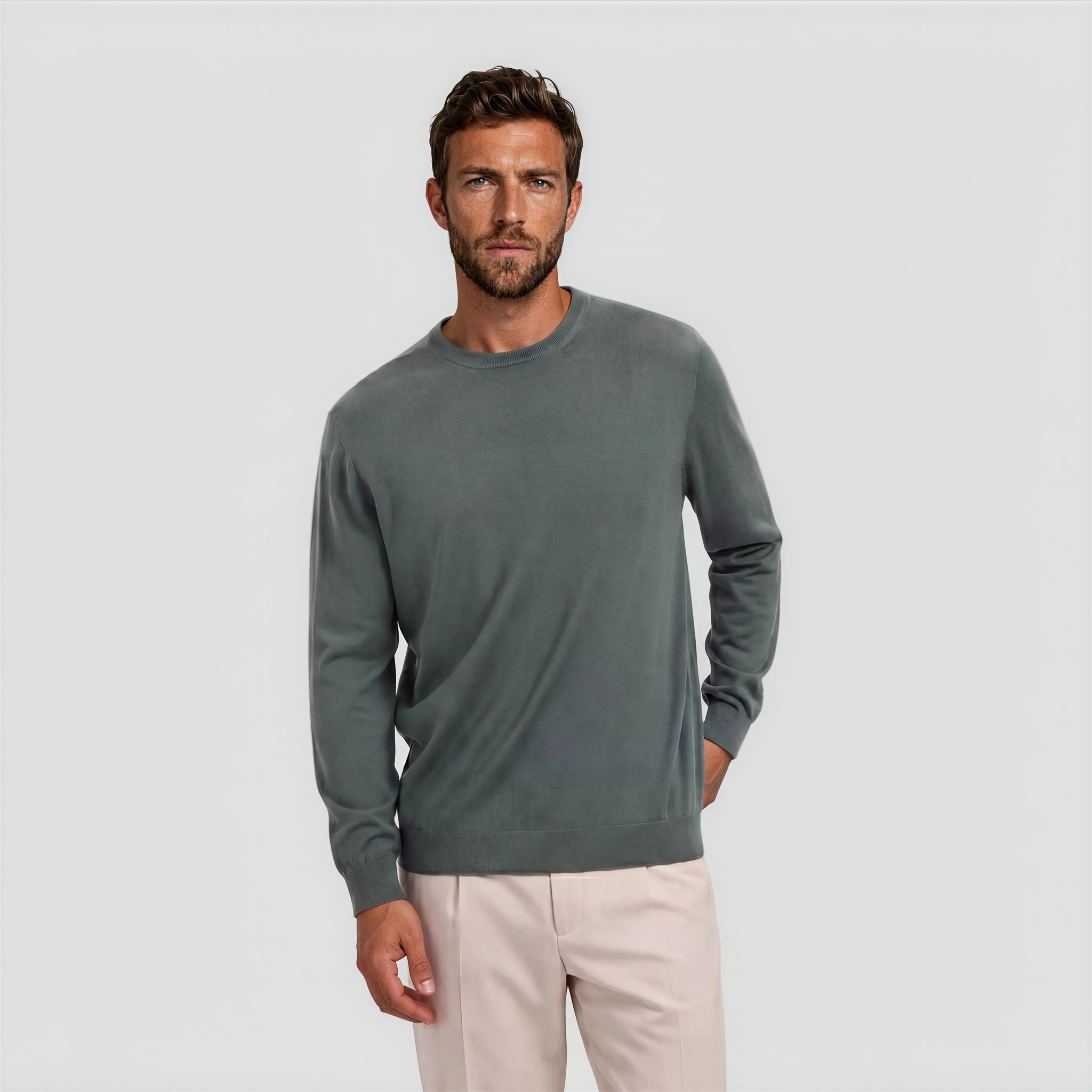 Crew Neck Fernstone Green