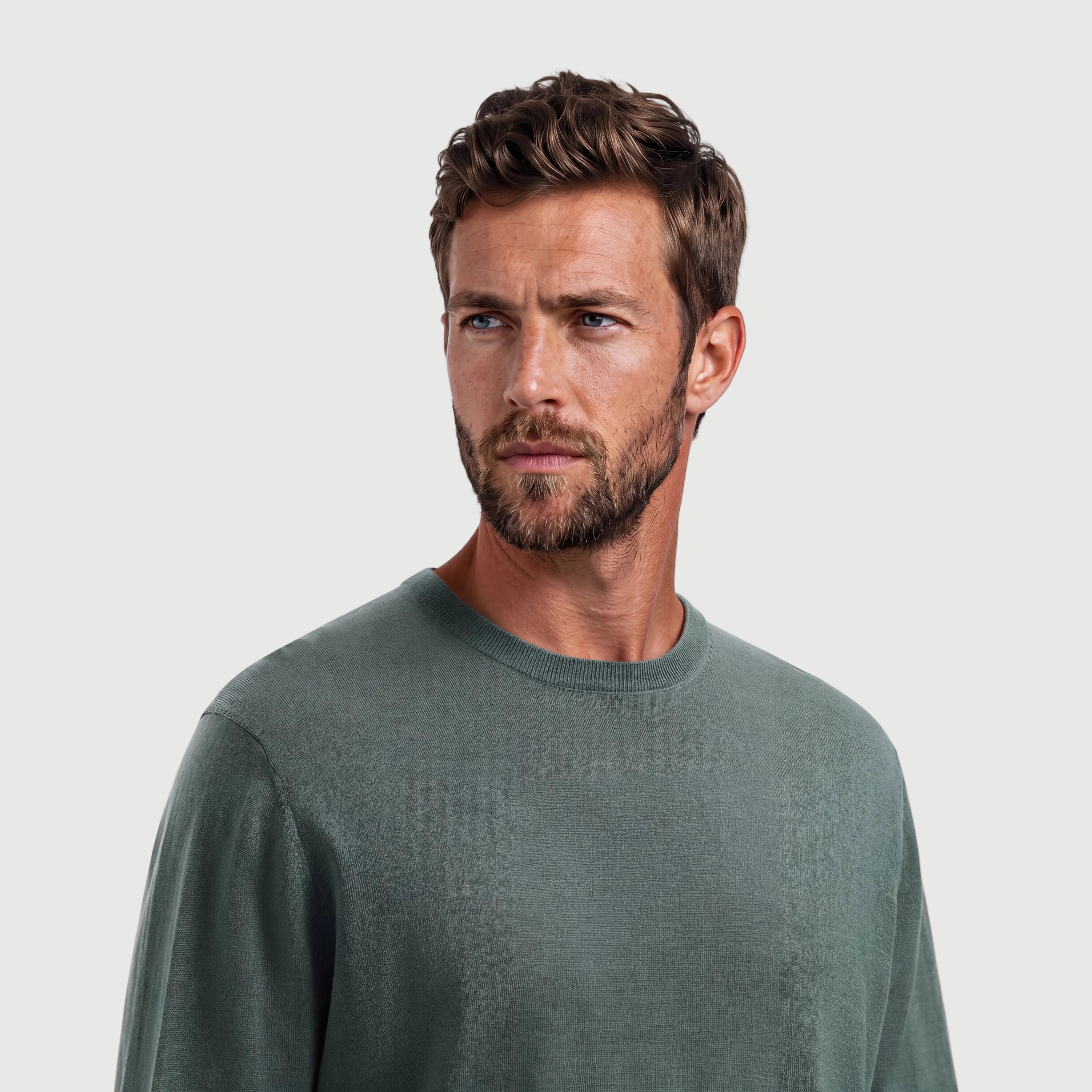 Crew Neck Fernstone Green