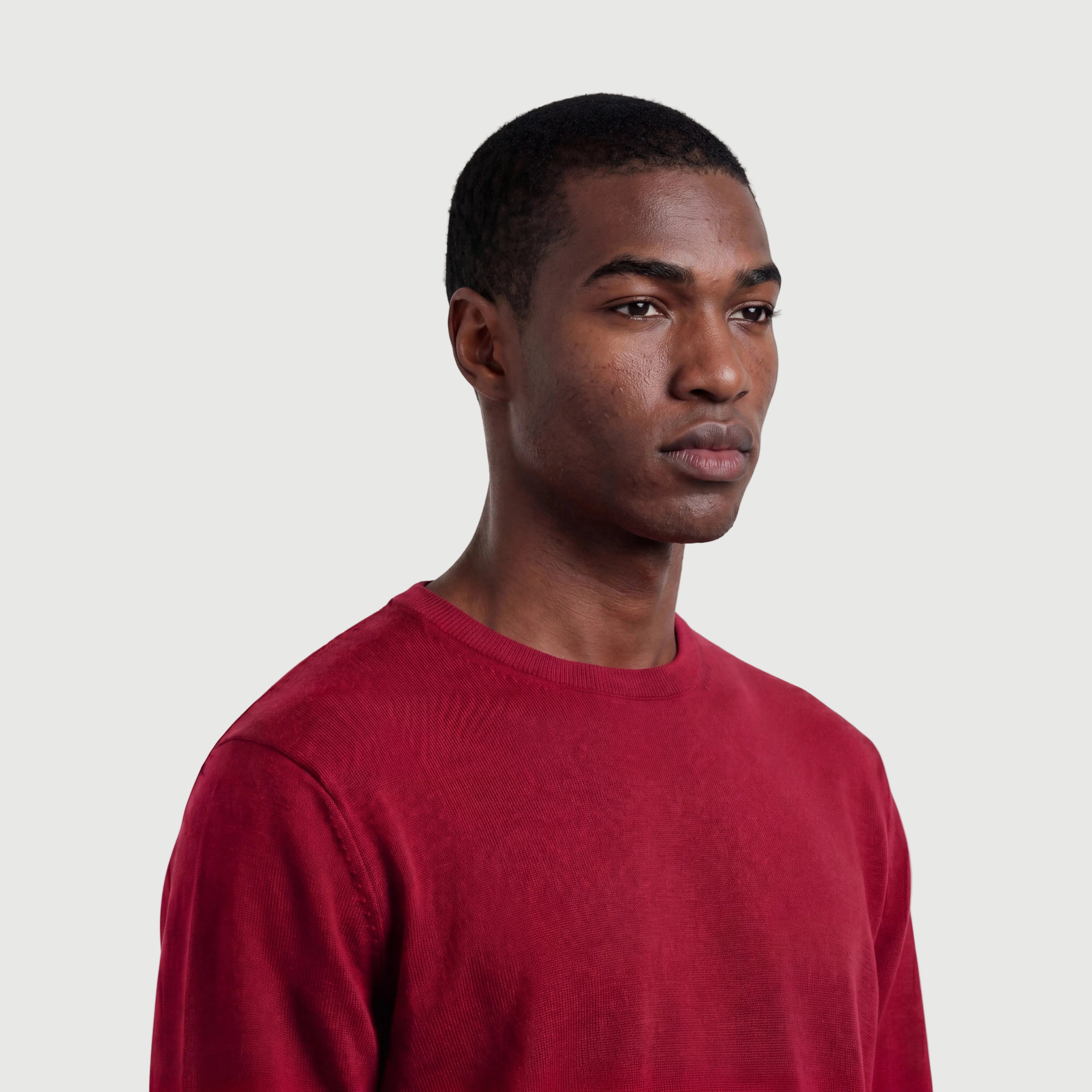 Crew Neck Pepper Red