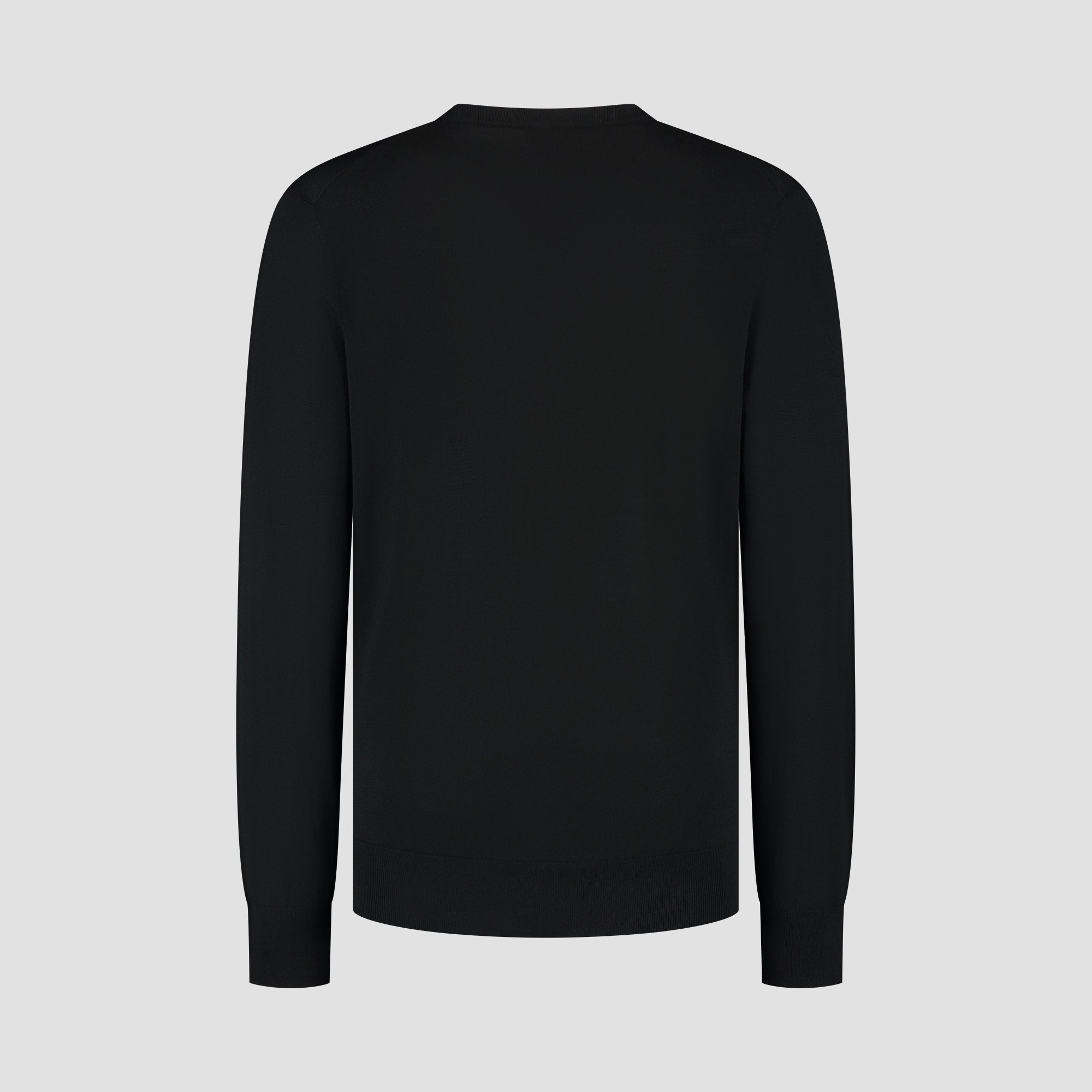 Crew Neck 100% Merino - Basalt Black