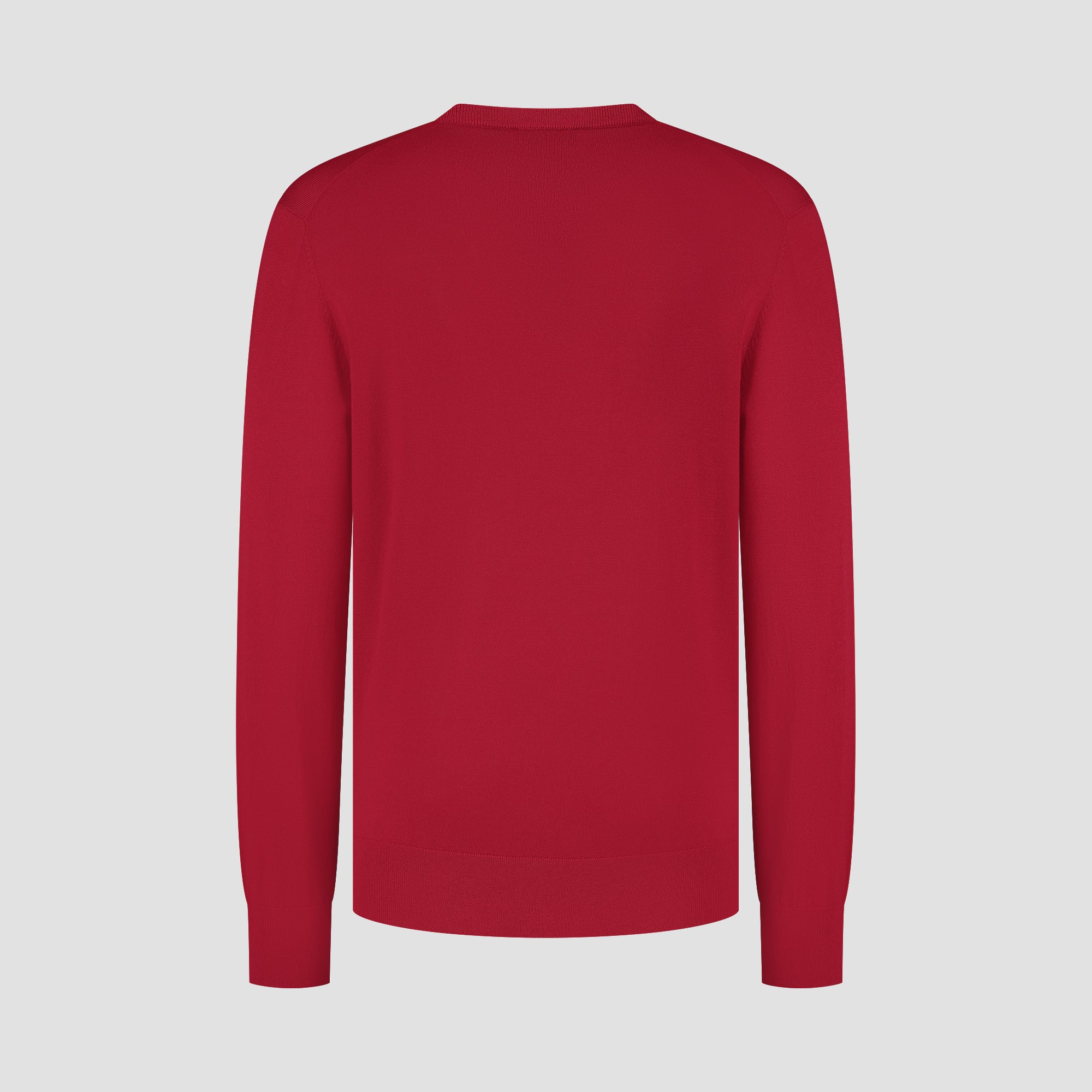 Crew Neck 100% Merino - Pepper Red