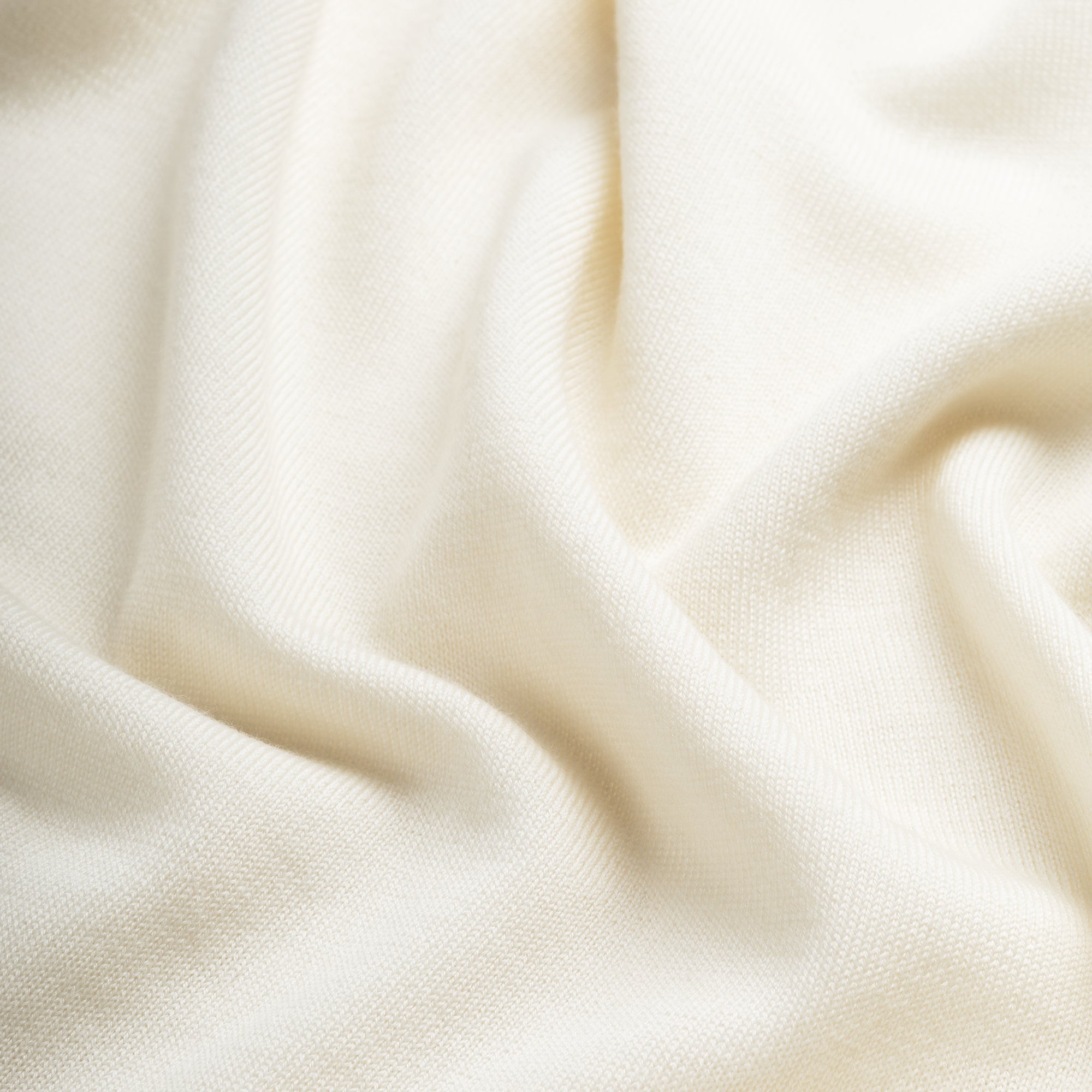 Crew Neck 100% Merino - Seachell White