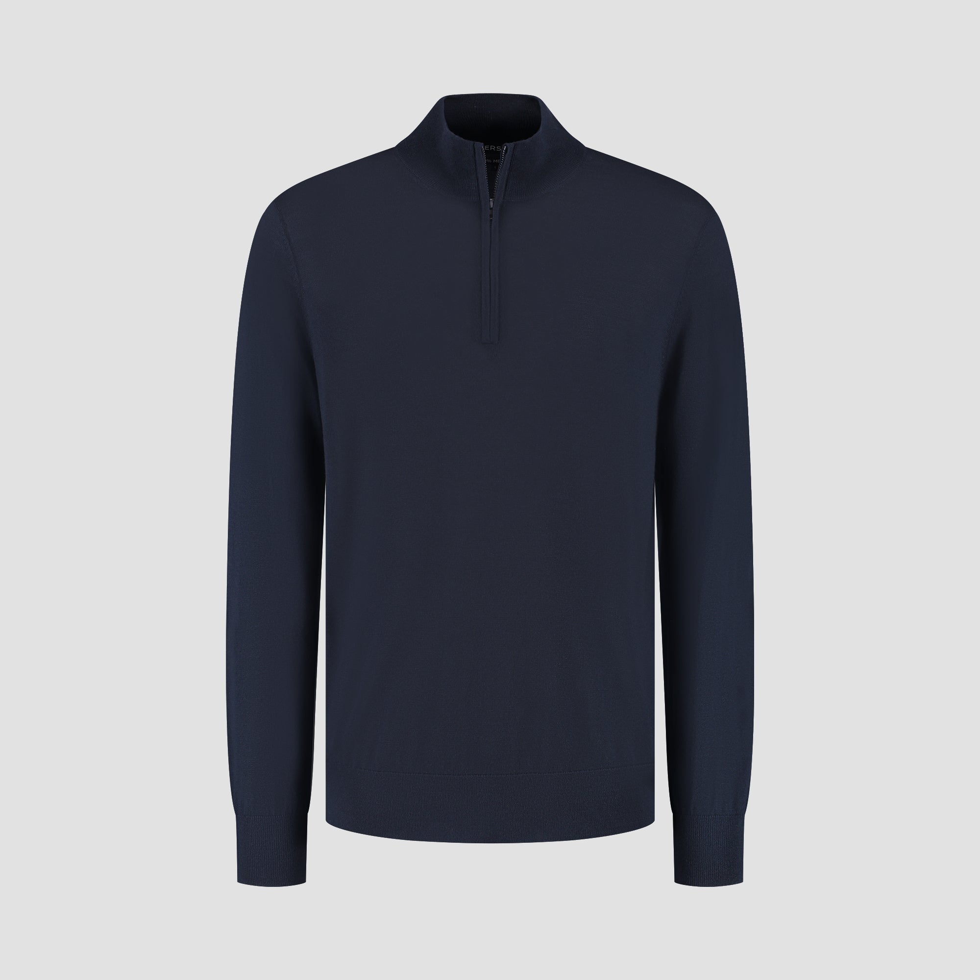 Zip Up 100% Merino- Navy Blue