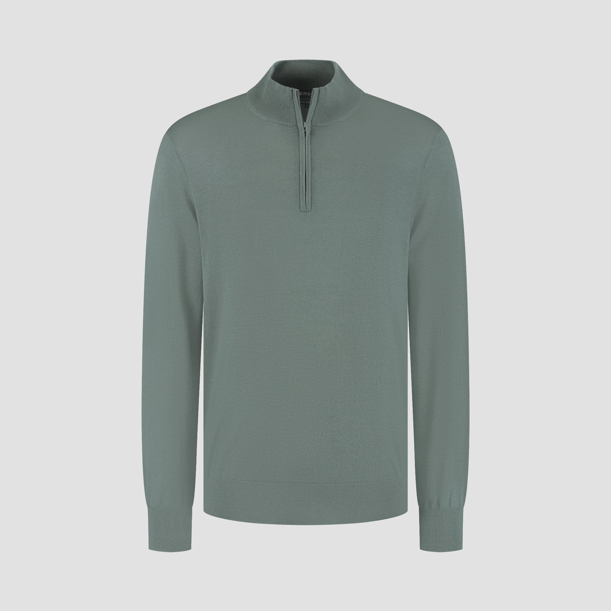 Zip Up 100% Merino - Fernstone green