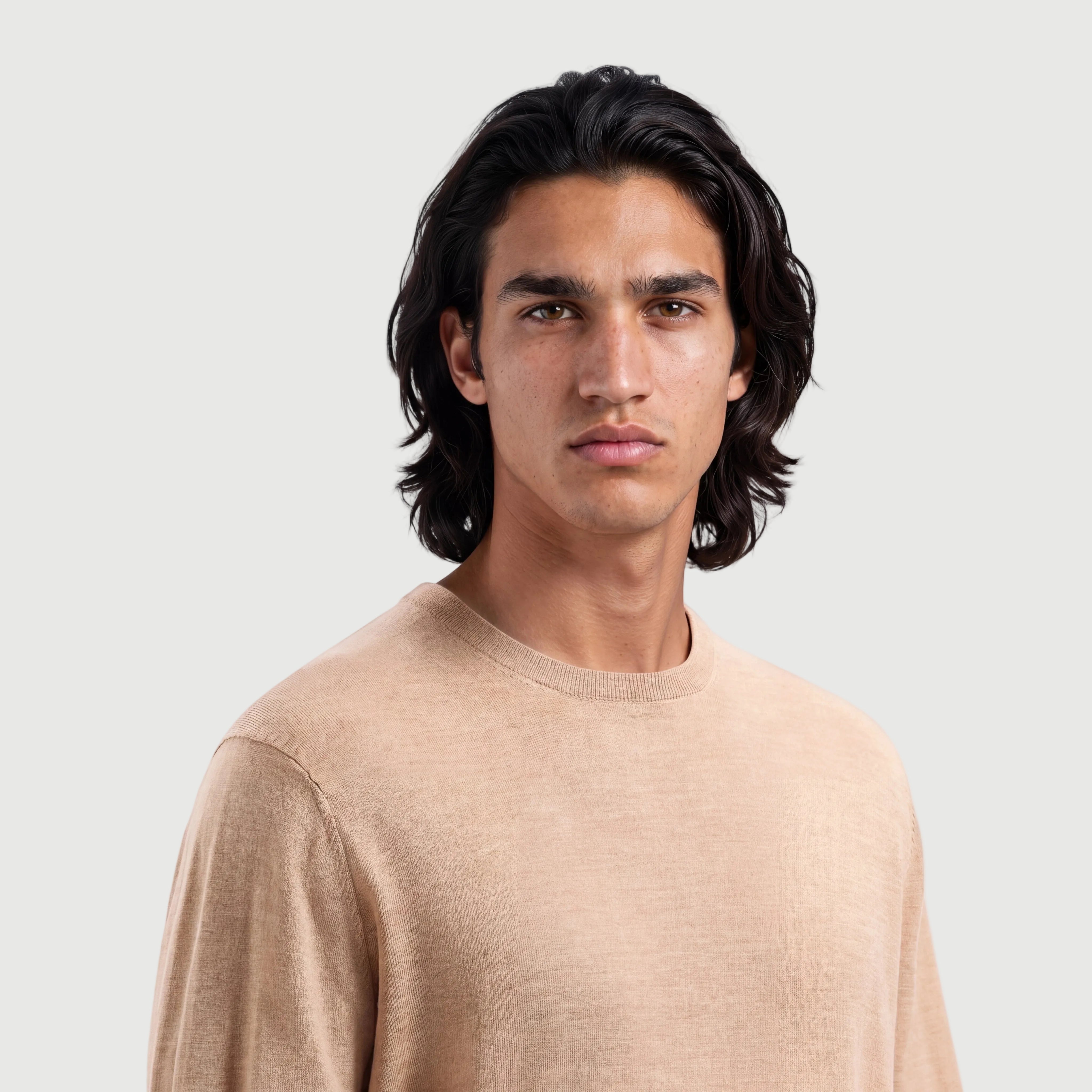 Crew Neck Sahara Sand