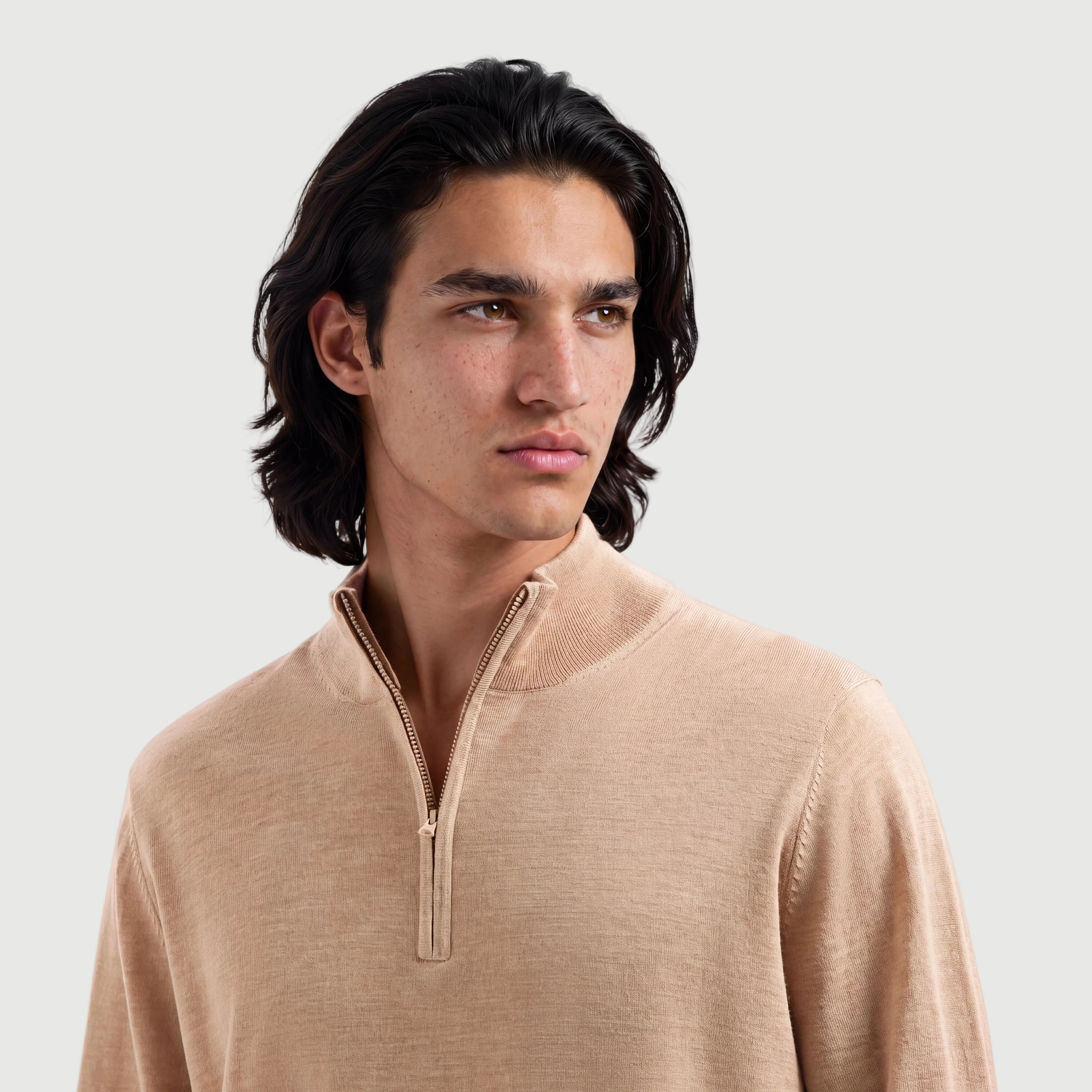 Zip Up Sahara Sand