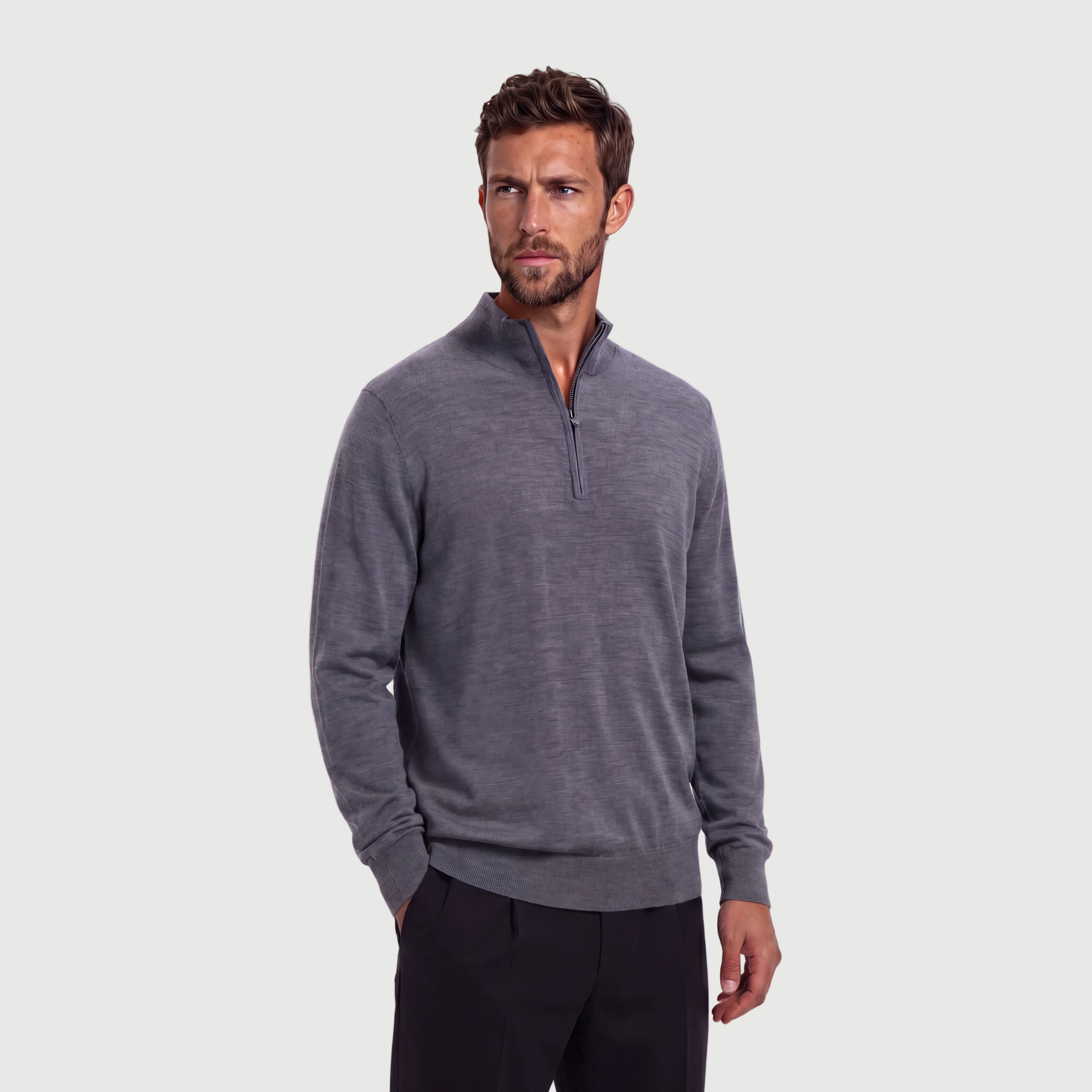 Zip Up Storm Grey